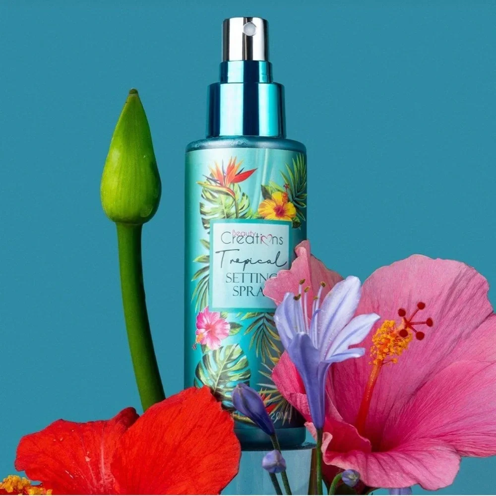 Beauty Creations Hydrating Tropical Setting Spray for All Skin Types, 4 oz.